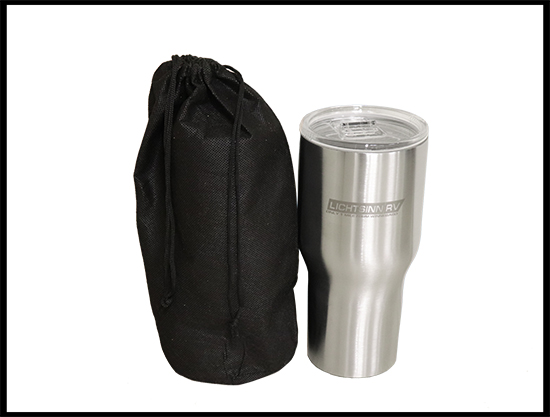 30 oz. Stainless Steel Travel Tumbler w/Lid & Protective Bag